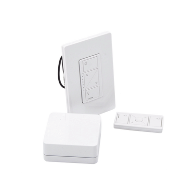 (Caseta Wireless) Kit Hub controlador, atenuador (dimmer), control y tapa. - Kompletum