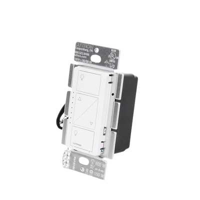 (Caseta Wireless) Atenuador de pared. Aumenta/Disminuye Intensidad de Iluminación.  No requiere cable neutro. 150W LED / 600W INC/HAL - Kompletum