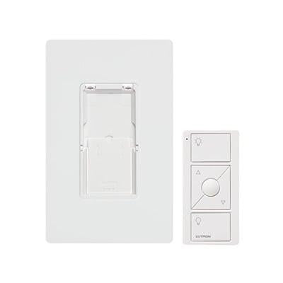 Kit, placa de pared y Control Remoto PICO Inalámbrico, complemente con un atenuador o switch on/off, Caseta, RA2, RadioRa2 - Kompletum