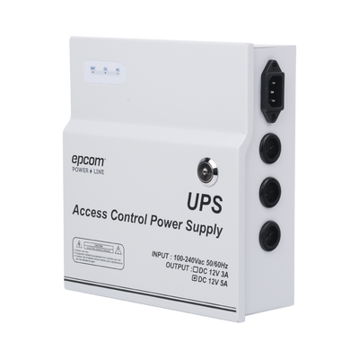 Fuente de Alimentación de 1 Salida 11-15 Vcc 5 A / Temporizador Integrado / Con Capacidad de Batería de Respaldo / Requiere Batería / Voltaje de Entrada 96-264 Vca - Kompletum