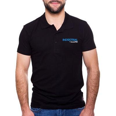 Playera Tipo Polo Color Negro INDUSTRIAL by AccessPRO - Kompletum