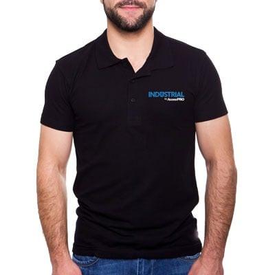 Playera Tipo Polo Color Negro INDUSTRIAL by AccessPRO - Kompletum