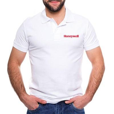 Playera Tipo Polo Color Blanco Honeywell - Kompletum