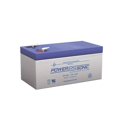 Batería 12V, 3.4AH, Para Respaldo, Tecnologías AGM/VRLA, 5 Años Vida Útil, Terminales F1, Reconocida UL POWER SONIC