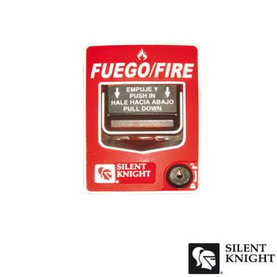 Estación Convencional de Jalón de Doble Acción, Restablecimiento con Cerradura. SILENT KNIGHT BY HONEYWELL