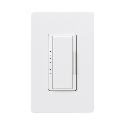 Atenuador (dimmer) un solo polo / multilocacion 120V /INC 1000W / 800W MLV, color blanco No requiere neutro. - Kompletum
