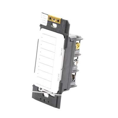 (RadioRA2) Teclado Seetouch Hibrido 6 botones, 2 botones subir/bajar, programe escenas diferentes en cada botón,puede instalarse en un interruptor de luz. - Kompletum