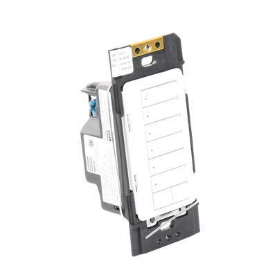 (RadioRA2) Teclado Seetouch Hibrido 6 botones, 2 botones subir/bajar, programe escenas diferentes en cada botón,puede instalarse en un interruptor de luz. - Kompletum