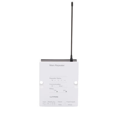 Controlador HUB principal para RadioRa2 LUTRON, soporta 100 dispositivos, 4 repetidores, programacion vía software PC. Alcance total del sistema 2 HUB 8 rep - Kompletum