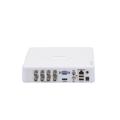(AUDIO POR COAXITRON) DVR 8 Canales 2 Megapixel (1080p) Lite / 8 Canales TURBOHD + 2 Canales IP / 1 Bahía de Disco Duro / H.264+ / Salida de vídeo Full HD - Kompletum