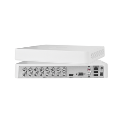 (AUDIO POR COAXITRON) DVR 2 Megapixel (1080p) Lite / 16 Canales TURBOHD + 2 canales IP / 1 Bahía de Disco Duro / 16 Canales de Audio por Coaxitron  / Salida de vídeo Full HD - Kompletum