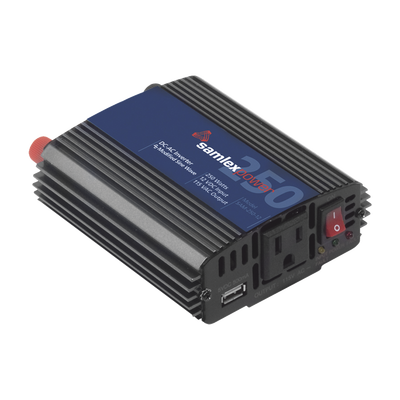 Inversor de Corriente (CD-CA) Potencia Nominal 250 W, Ent:12Vcc, Sal: 115Vca 60 Hz SAMLEX