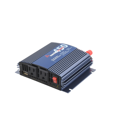 Inversor de Corriente Onda Modificada (CD-CA). Potencia Nominal 450 W, Ent:12Vcc, Sal: 115Vca 60 Hz. SAMLEX