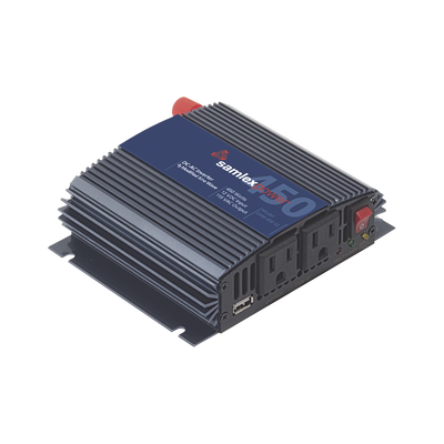 Inversor de Corriente Onda Modificada (CD-CA). Potencia Nominal 450 W, Ent:12Vcc, Sal: 115Vca 60 Hz. SAMLEX