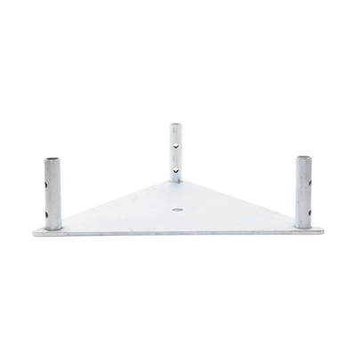 Base Triangular para Tramo STZ45 Galvanizado Electrolítico. SYSCOM TOWERS