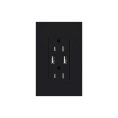 Tomacorriente 15A,con salida de carga USB - Kompletum