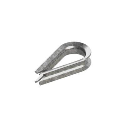 Guardacabo/Cuello/Rozadera para cable de 3/16". Fabricado de Acero Acabado Galvanizado SYSCOM TOWERS