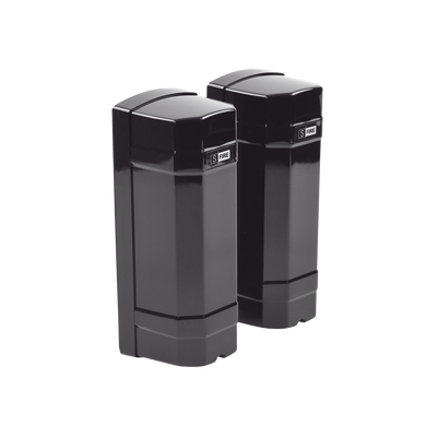 Detector de rayo fotoeléctrico / 2 rayos / 4 frecuencias / 100mts exterior / Alimentacion 12-24VDC/VAC - Kompletum