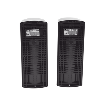 Detector de rayo fotoeléctrico / 2 rayos / 4 frecuencias / 100mts exterior / Alimentacion 12-24VDC/VAC - Kompletum