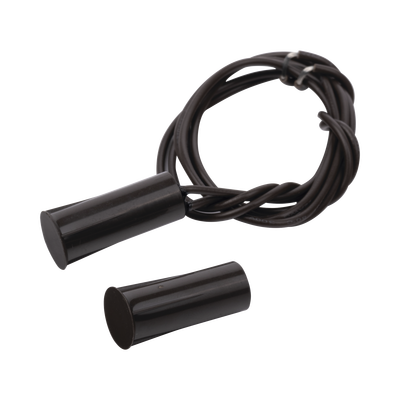 Contacto magnético para puertas y ventanas aluminio y madera de empotrar color café /GAP: 19mm - Kompletum