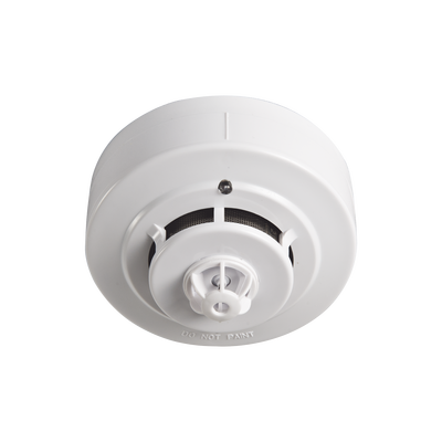 Detector de humo fotoeléctrico con detector de temperatura, conexion a 2 hilos - Kompletum