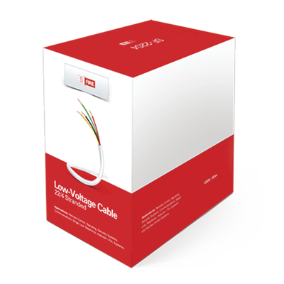 Cable de Cobre Industrial / 4 Conductores Calibre 22 / Color Blanco / Bobina de 152.5 Metros ( 500 ft ) 100% cobre - Kompletum