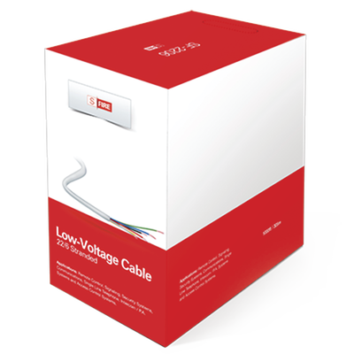 Cable de Cobre Industrial, 6 conductores calibre 22 de color blanco, para aplicaciones de alarmas / Control de acceso / Automatización / Intercoms y TV porteros, Bobina de 152.5 Metros. - Kompletum