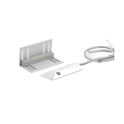 Contacto magnético para piso uso rudo con 55cm de cable blindado / GAP 75mm / Placa de montaje de "L". - Kompletum