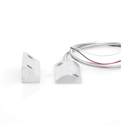 Contacto Magnético para Piso, Salida Dual NC/NA, GAP 65mm, Cubierta de Aluminio con 55cm de Cable Blindado - Kompletum