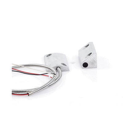 Contacto Magnético para Piso, Salida Dual NC/NA, GAP 65mm, Cubierta de Aluminio con 55cm de Cable Blindado - Kompletum