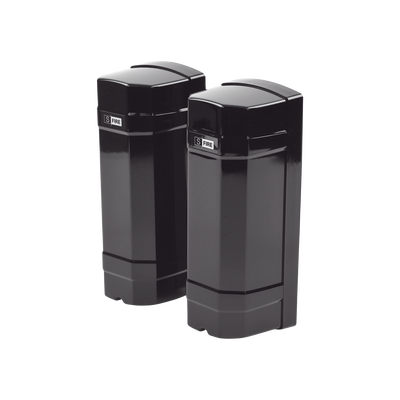 Detector de rayo fotoeléctrico / 2 rayos / 4 frecuencias / 60mts exterior / Alimentacion 12-24 VDC/VAC - Kompletum