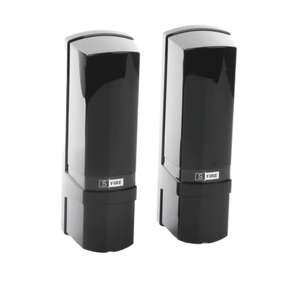 Detector de rayo fotoeléctrico / 3 rayos / 4 frecuencias / 50mts exterior / Alimentacion 12-24 Vcc - Kompletum