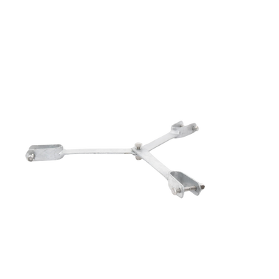 Brida para sujeción de retenida compatible con tramos STZ30G, Galvanizado por Inmersión en Caliente. SYSCOM TOWERS