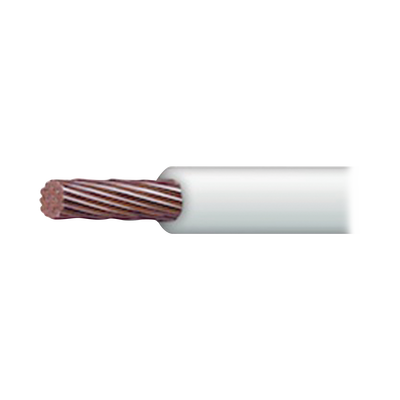 ( SSLU13 ) Cable Eléctrico 10 awg  color blanco,Conductor de cobre suave cableado. Aislamiento de PVC, autoextinguible. BOBINA 100 MTS - Kompletum