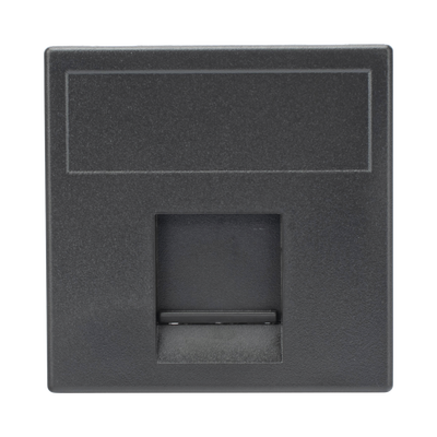 Módulo Color Grafito con 1 Espacio para Jack Keystone con Guardapolvo para las cajas de escritorio Ofiblock y Teleblock / (K76/14) - Kompletum