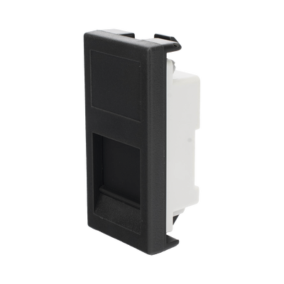 Medio Módulo Color Grafito con 1 Espacio para Jack Keystone con Guardapolvo para las cajas de escritorio Ofiblock y Teleblock / (K76/14) - Kompletum