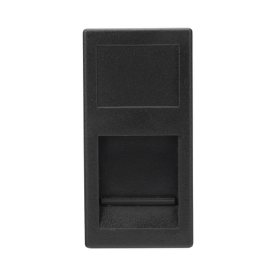 Medio Módulo Color Grafito con 1 Espacio para Jack Keystone con Guardapolvo para las cajas de escritorio Ofiblock y Teleblock / (K76/14) - Kompletum