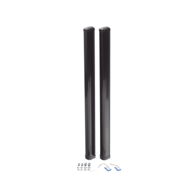 Detector Fotoeléctrico de 100 cm de Altura Tipo Cortina para Detección Perimetral / Con baterías de respaldo / Cobertura de 100 metros en exterior y 200 metros en interior / Alimentación a 110VAC / Batería de respaldo - Kompletum