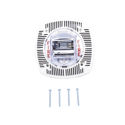 Bocina con estrobo para pared color BLANCO (0501-06210) - Kompletum