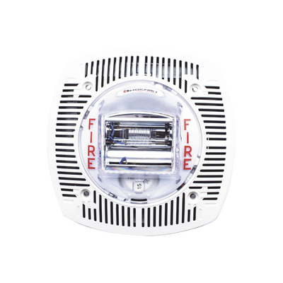 Bocina con estrobo para pared color BLANCO (0501-06210) - Kompletum