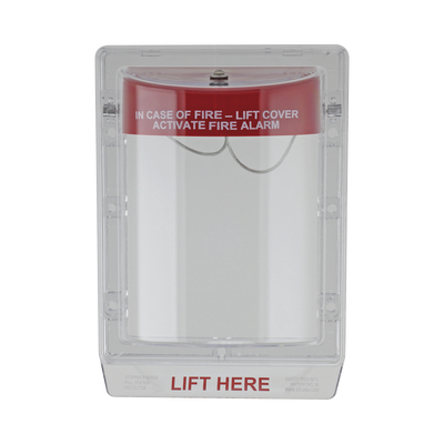 Cubierta Protectora de Policarbonato Serie Stopper II® , Con Bocina, Sin Espaciador, Montaje Empotrado, Etiqueta en Inglés - Kompletum