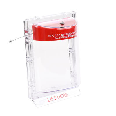 Cubierta Protectora Serie Stopper II® De Policarbonato Super Resistente, Montaje Empotrado, Texto En Inglés, Sin Bocina - Kompletum