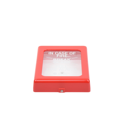 Protector Con Cristal, Rómpase En Caso De Incendio Para Estaciones De Jalón, Texto En Ingles - Kompletum