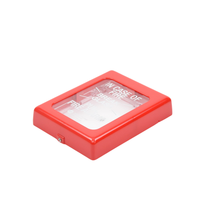 Protector Con Cristal, Rómpase En Caso De Incendio Para Estaciones De Jalón, Texto En Ingles - Kompletum