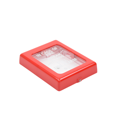 Protector Con Cristal, Rómpase En Caso De Incendio Para Estaciones De Jalón, Texto En Ingles - Kompletum