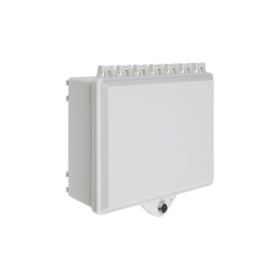 Gabinete de Policarbonato Blanco Súper Resistente, para Uso en Interior o Exterior, Cerradura con Llave - Kompletum