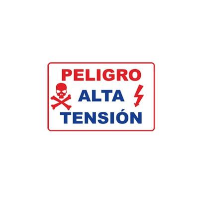 Letrero de peligro para cercas electrificadas, de alta durabilidad (21 x 13 cm) - Kompletum
