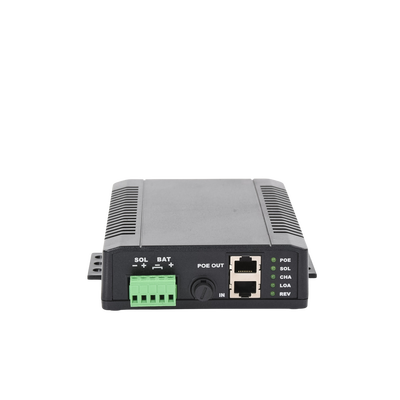 Controlador Solar POE, Entrada 12 Vcc Hasta un Panel Solar de 125 Watts, Salida PoE Pasivo en 24 Vcc Hasta 20 Watts Máximo. - Kompletum