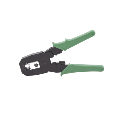 Pinzas para plegar (Ponchadoras) cables RJ11, RJ12, RJ45 telefónicos y cables de red Cat5e, Cat6, Cat6a y con Cavidades para 4, 6 y 8 conductores. - Kompletum