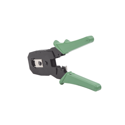 Pinzas para plegar (Ponchadoras) cables RJ11, RJ12, RJ45 telefónicos y cables de red Cat5e, Cat6, Cat6a y con Cavidades para 4, 6 y 8 conductores. - Kompletum